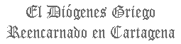 El Diogenes Griego